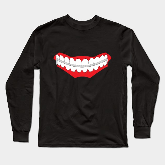 (Anime) Ghoul Mask Long Sleeve T-Shirt by GorsskyVlogs